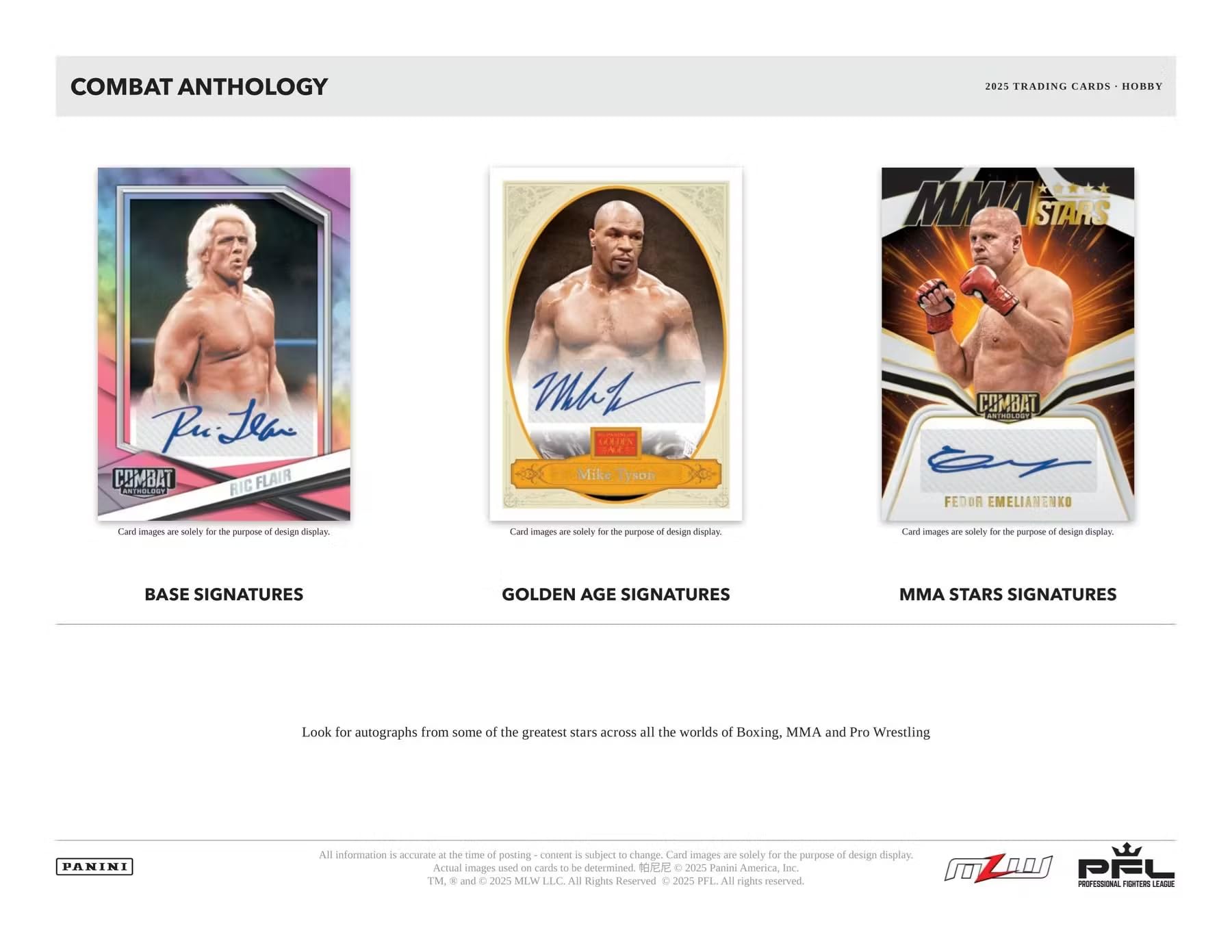 2025 Panini PFL Professional Fighters League Combat Anthology